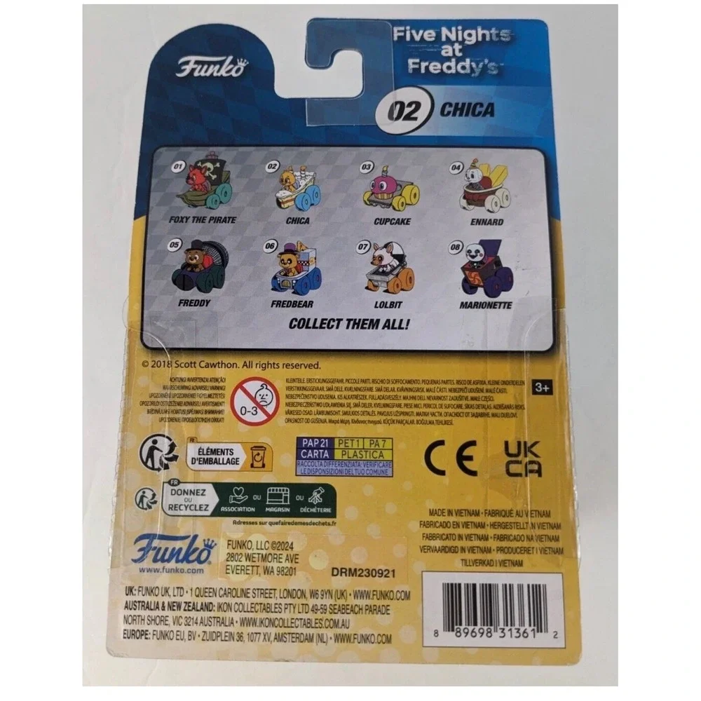 Funko Racers Five Nights at Freddys Chica 02 Die-Cast Vehicle FNAF Toy Car 2018